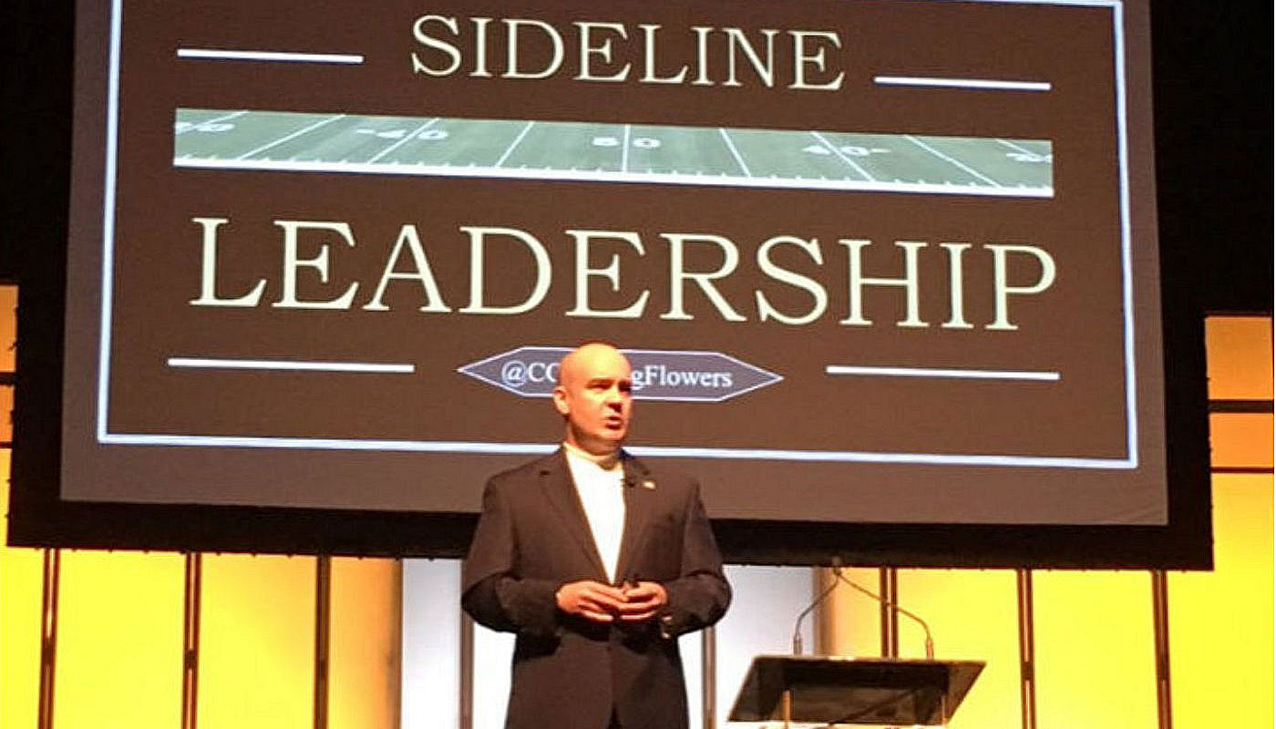 Through his Sideline Leadership programs, he works with schools, athletic organizations, coaches, and businesses.